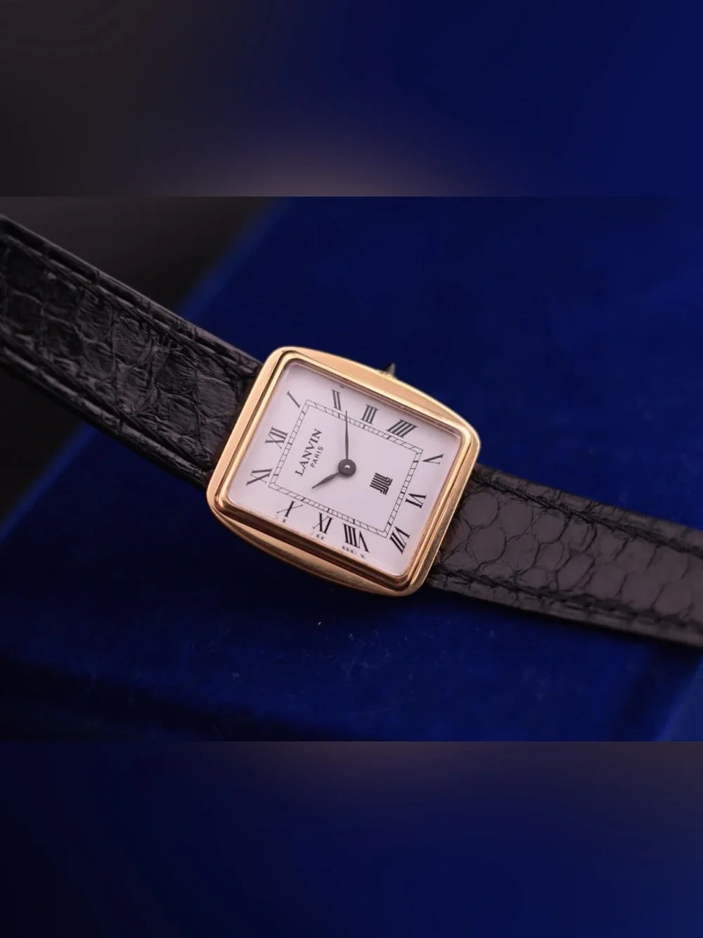 Vintage 1980s Lanvin Paris Unisex Watch, Manual Winding